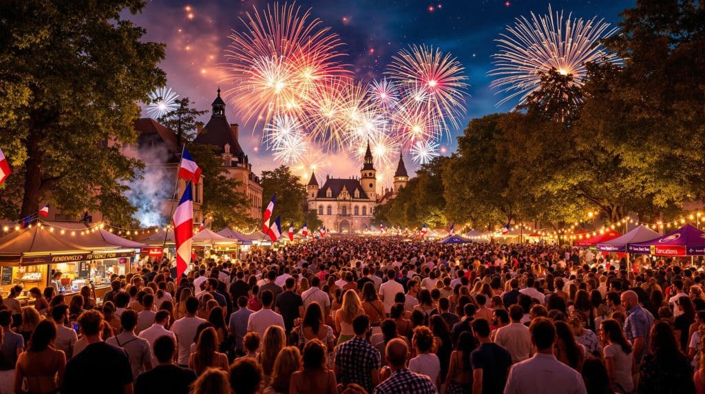 découvrez comment tarbes célèbre le 14 juillet avec enthousiasme ! entre feux d'artifice éblouissants et festivités captivantes, plongez dans l'ambiance festive de la fête nationale dans cette belle ville du sud de la france.