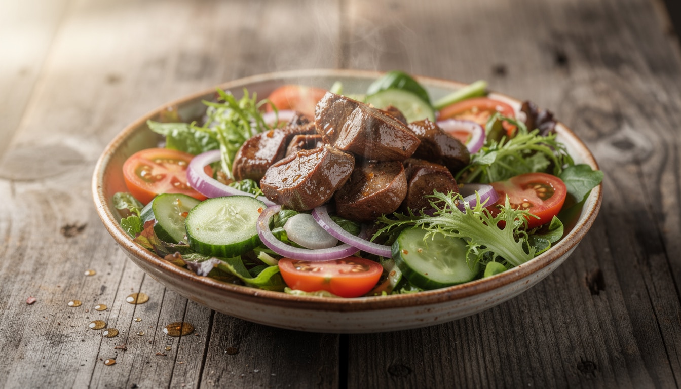Salade gasconne : fraîcheur et saveur du gésier de canard